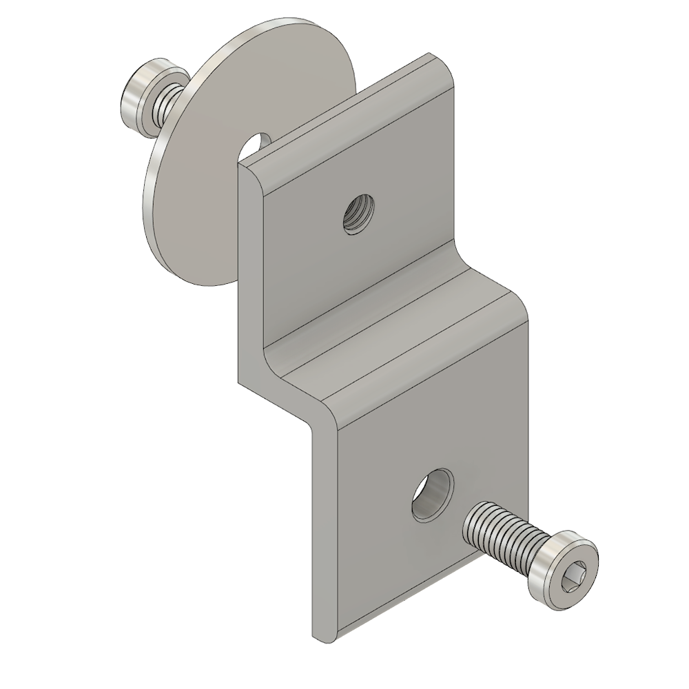 64-030-1 MODULAR SOLUTIONS PANEL CLAMP<br>WIRE MESH PANEL HOLDER SIZE 45 W/ HARDWARE